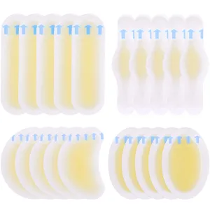 20Pcs Blister Pads, Blister Bandages, Blister Gel Guard, Waterproof Blister Prevention New Material Blister Cushions for Fingers, Toes, Forefoot, Heel