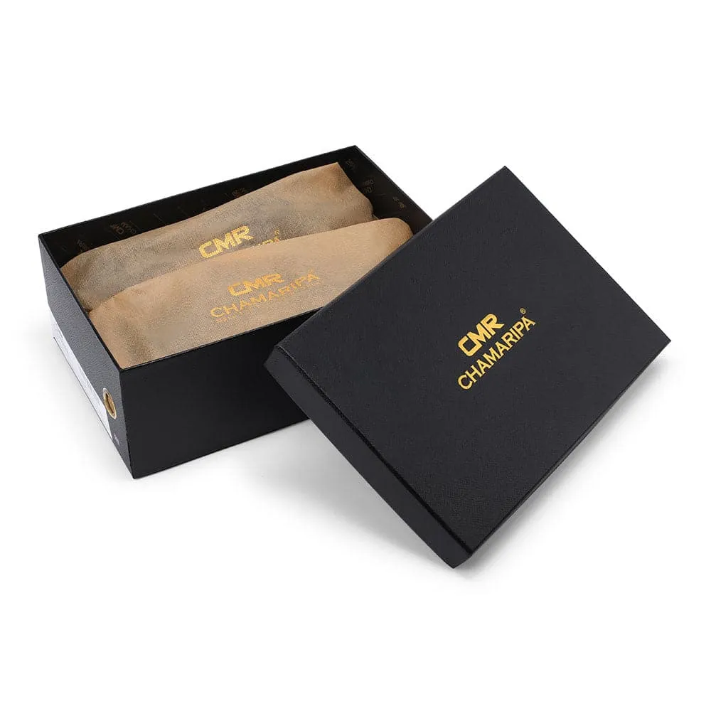 6CM/2.36 CMR CHAMARIPA Dress Elevator Shoes Men Taller Shoes Black Leather Loafer Shoes For Men
