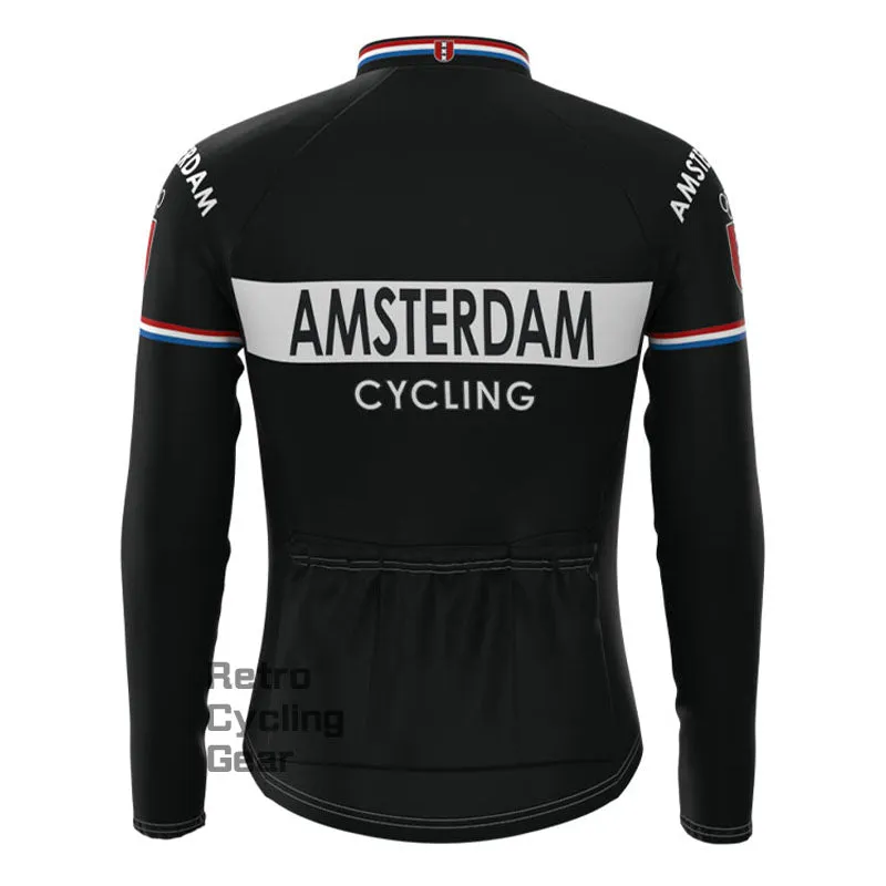 Amsterdam Black Fleece Retro Cycling Kits