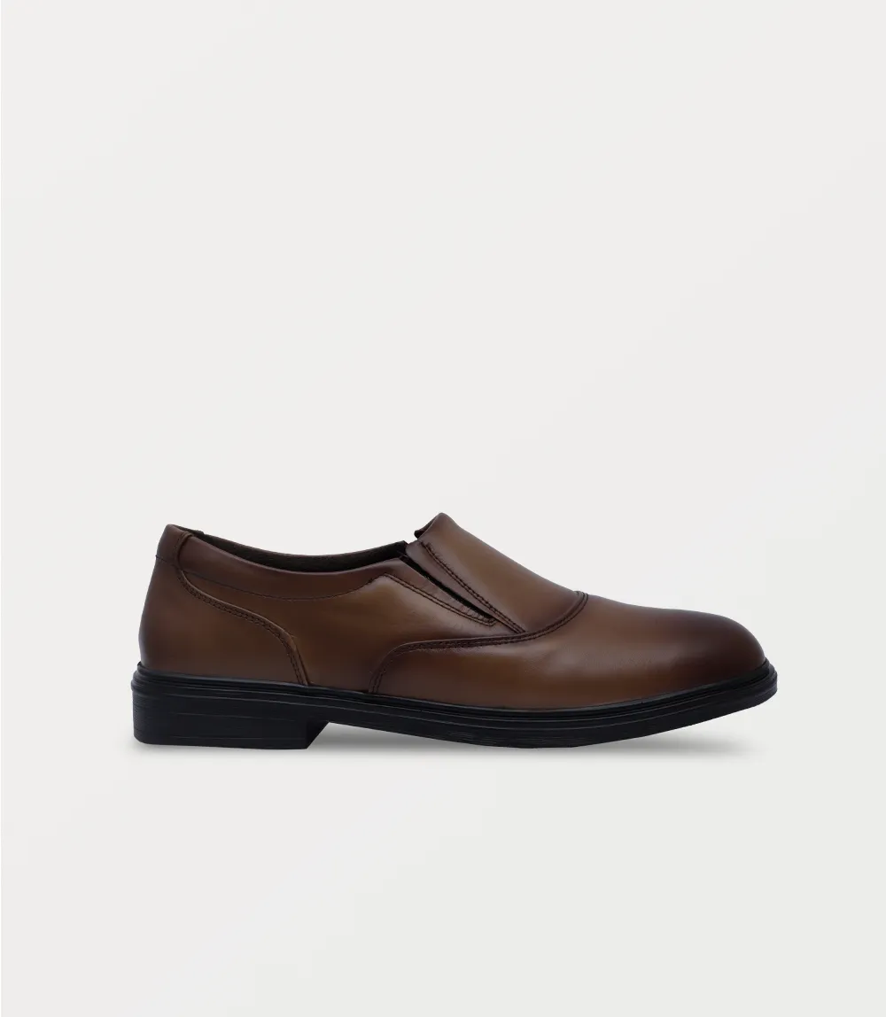 BM6794-BROWN-Men Slip On