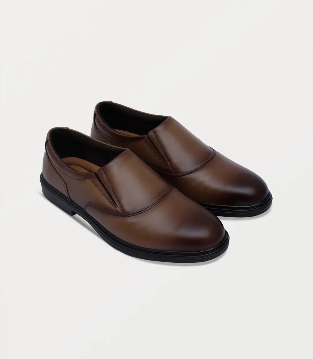 BM6794-BROWN-Men Slip On