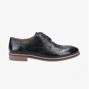 BRYSON Mens Leather Oxford Shoes Black