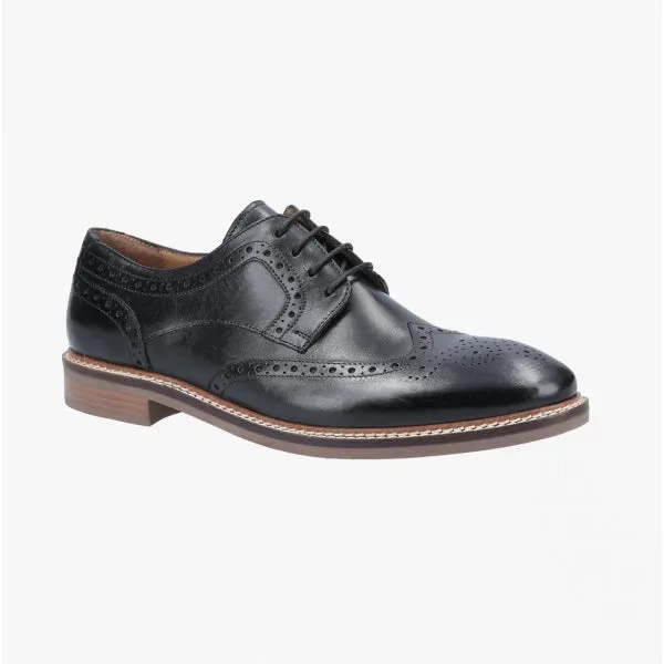 BRYSON Mens Leather Oxford Shoes Black