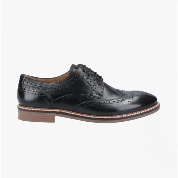BRYSON Mens Leather Oxford Shoes Black