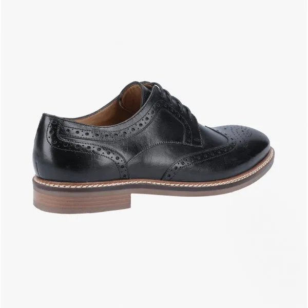 BRYSON Mens Leather Oxford Shoes Black