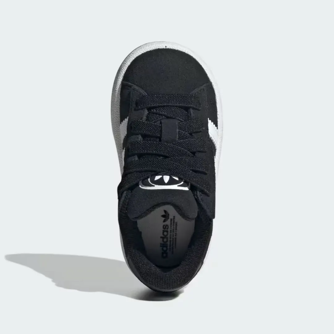 Campus 00s Comfort Closure Elastic Lace Shoes (Core Black   Cloud White   Gum)