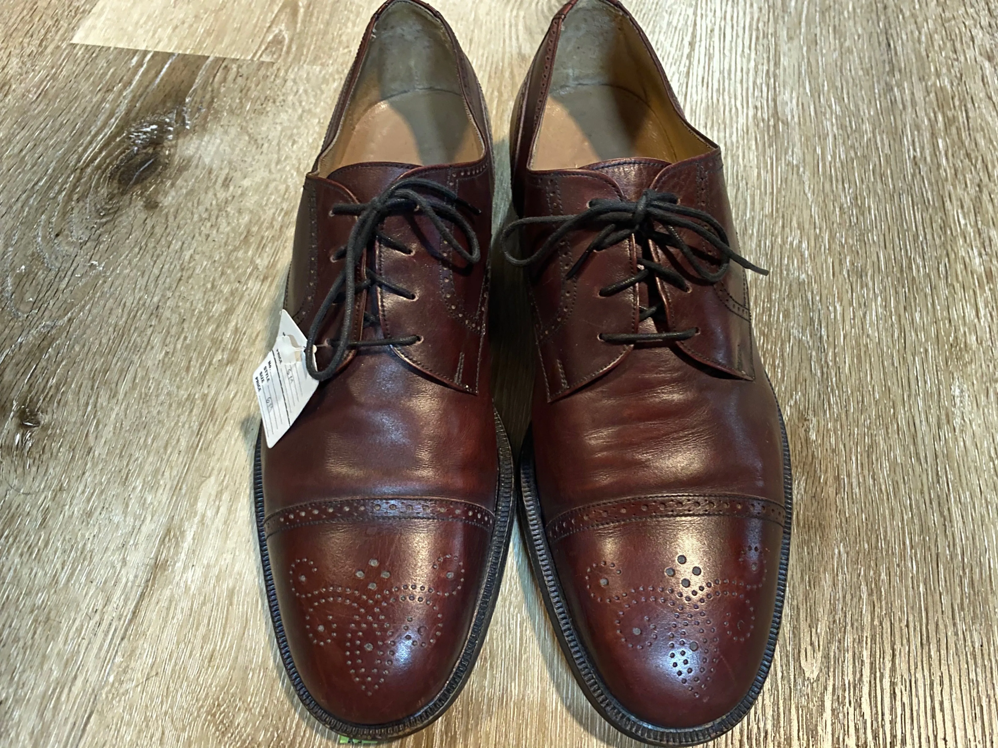 Cap Toe Brogue Red Shoe Derby Shoes 6M 38/39