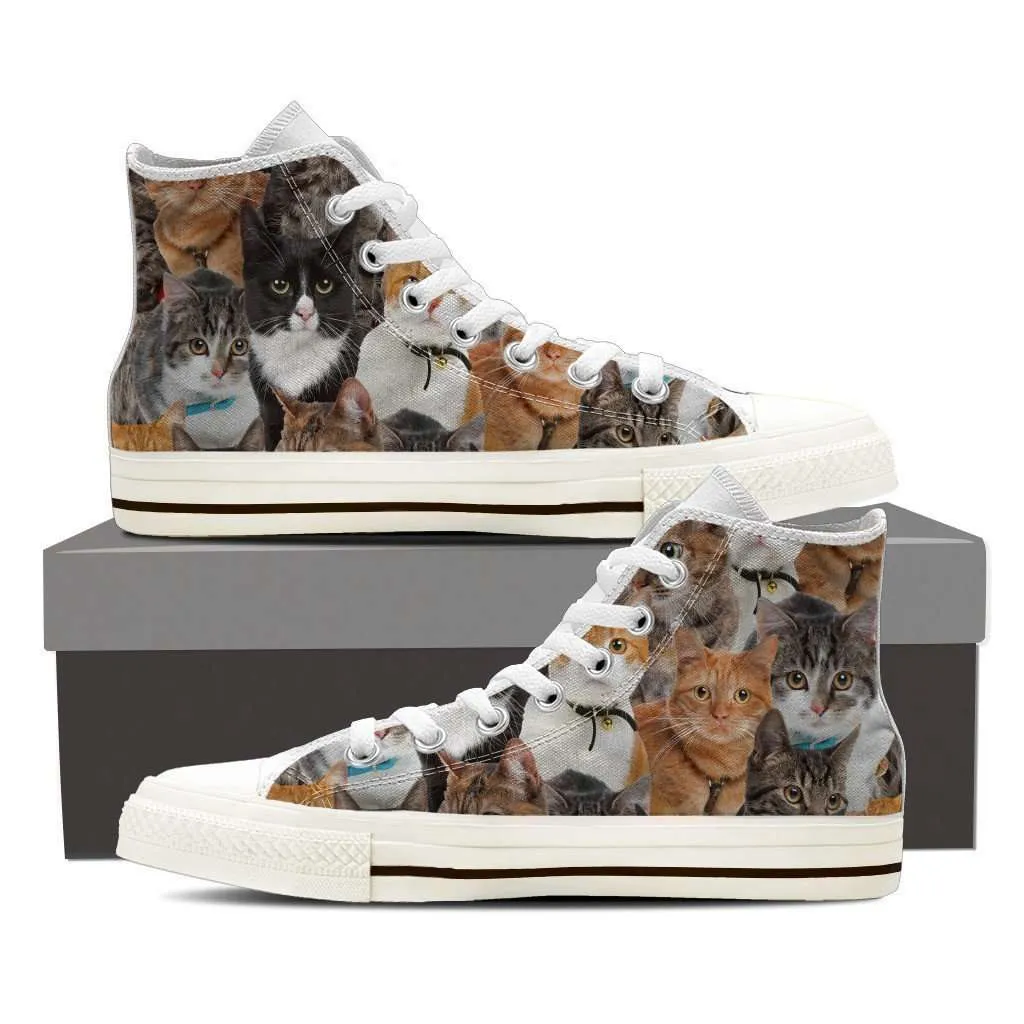 Cat Canvas High Top Shoes Mens