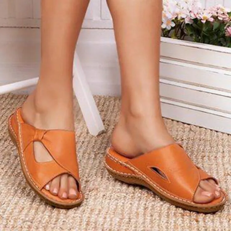 Comfy Retro Roman Beach Sandal Slides