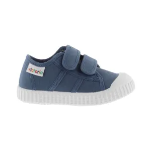 Denim Blue Canvas Trainers