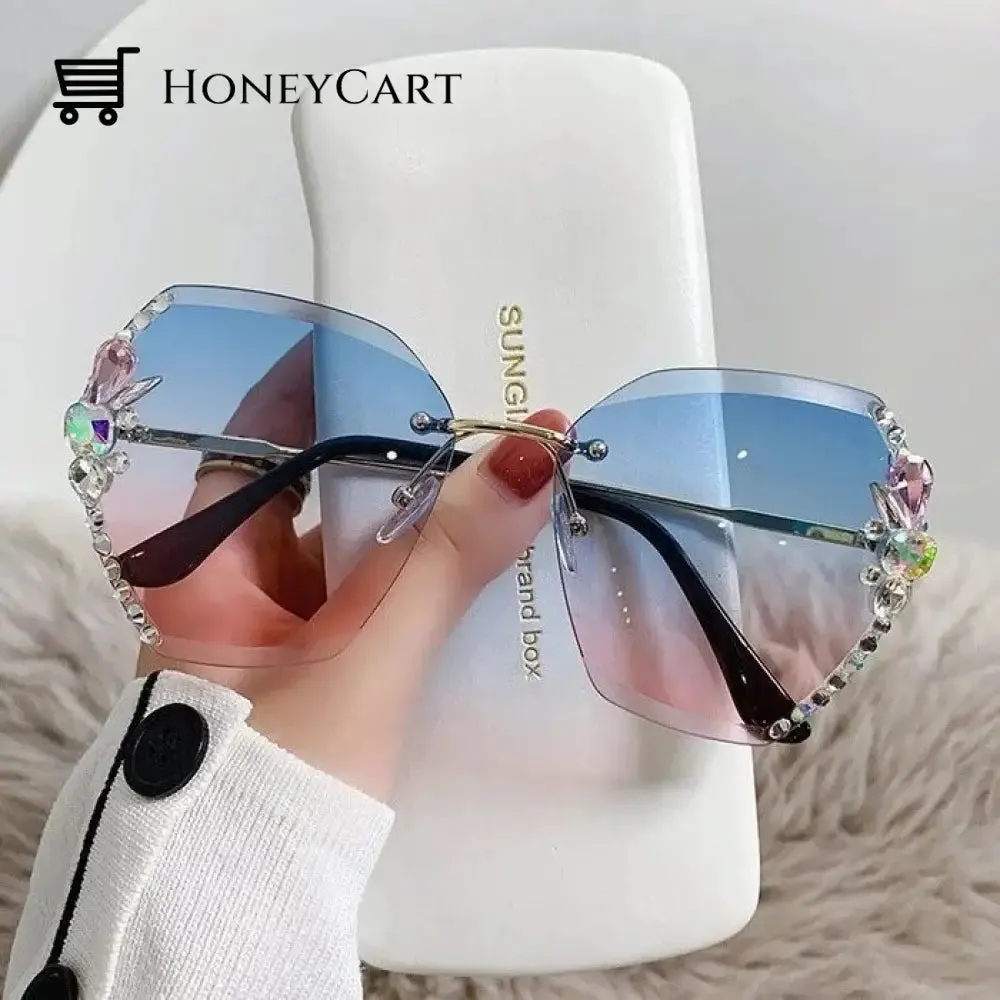 Diamond Sunglasses Woman Sunglasses for Beach Summer