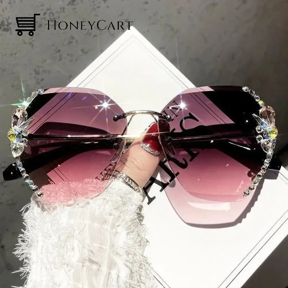 Diamond Sunglasses Woman Sunglasses for Beach Summer