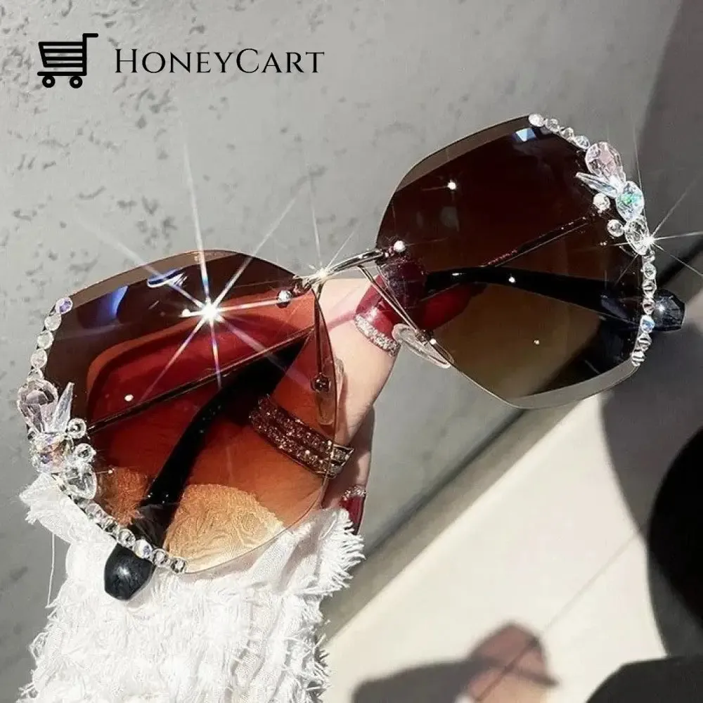 Diamond Sunglasses Woman Sunglasses for Beach Summer