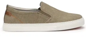 Fluchos Men's Niko Slip Ons- Lona Kaki