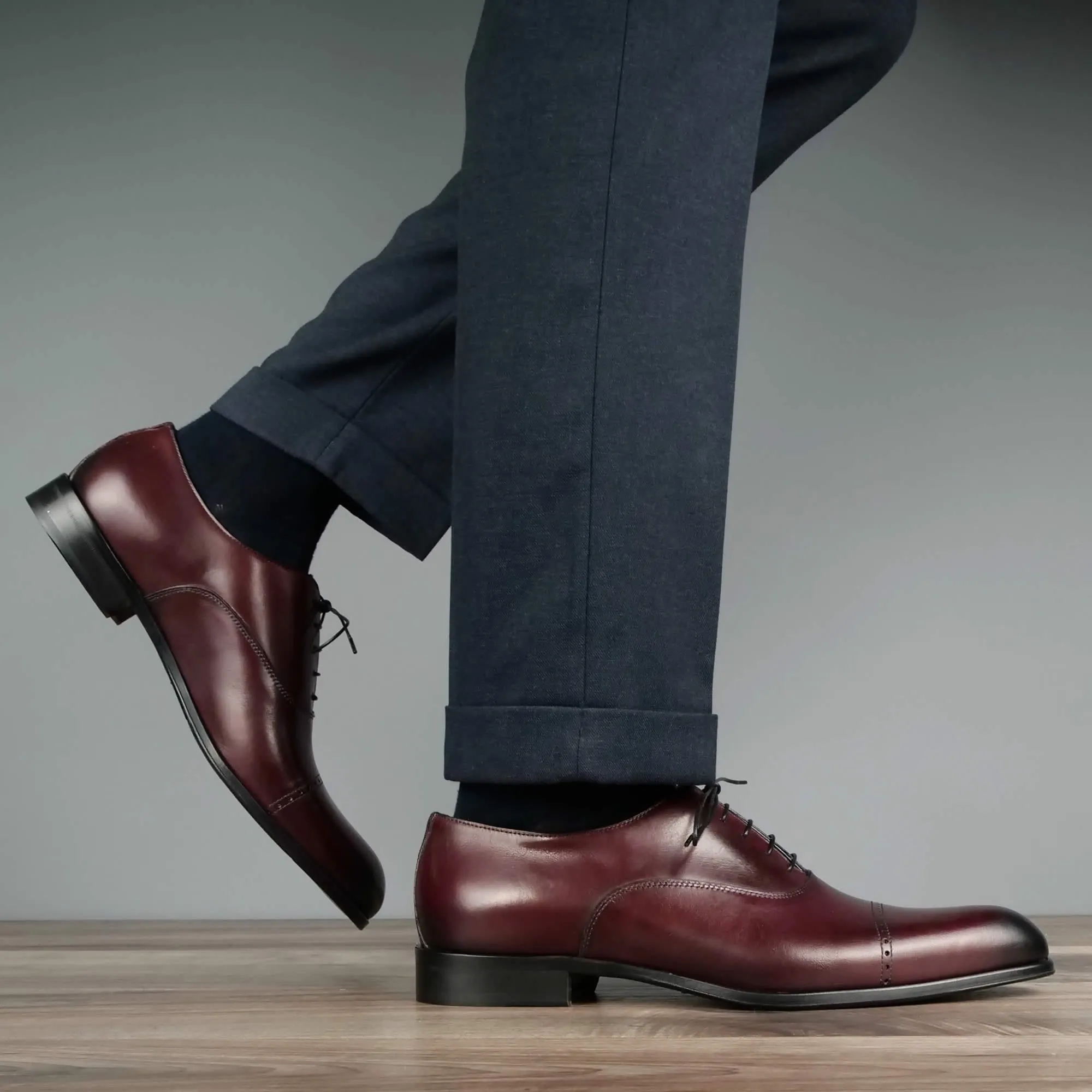 Harrow Cap Toe Oxford Oxblood