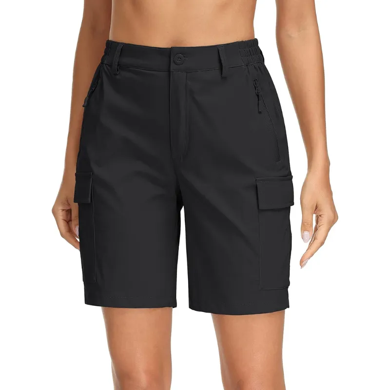 Hiking Cargo Shorts With Stretch And Multiple Pockets