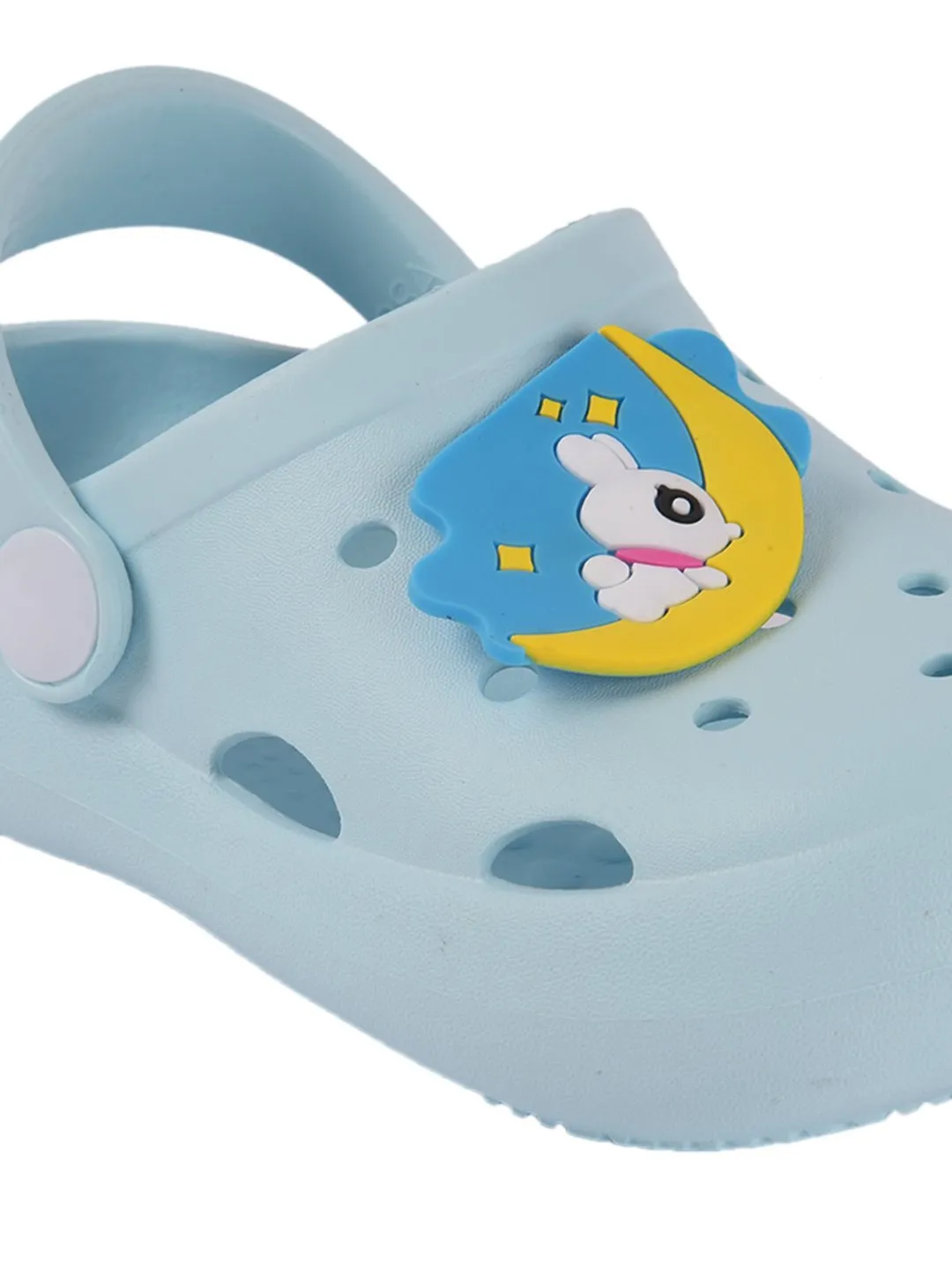 Hop to Fun: Kids' Breezy Bunny Blue Clogs for Endless Play!