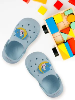 Hop to Fun: Kids' Breezy Bunny Blue Clogs for Endless Play!