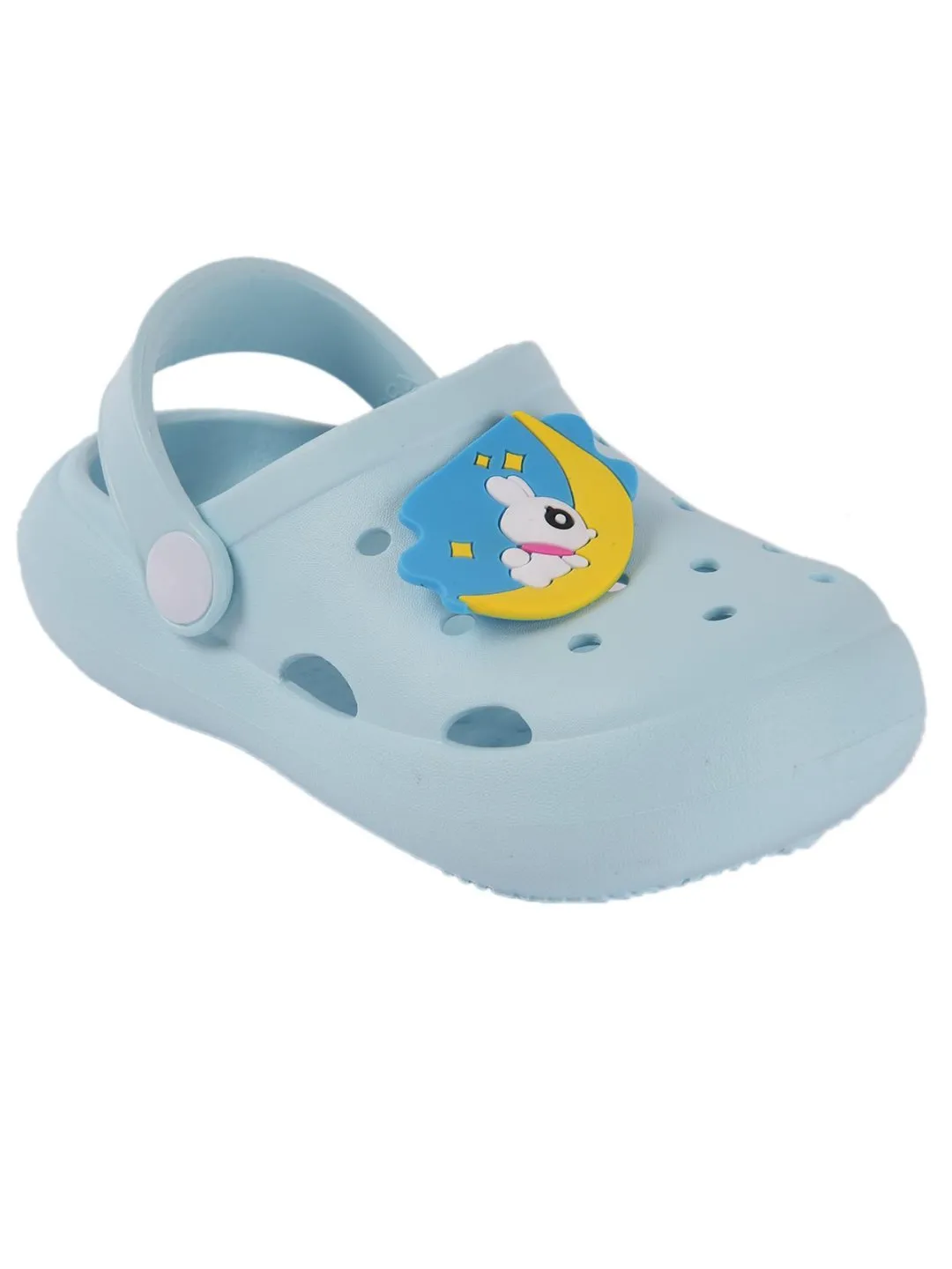 Hop to Fun: Kids' Breezy Bunny Blue Clogs for Endless Play!