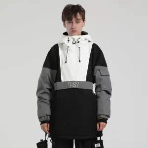 Hotian Reflective Stripe Men Insulated Anorak Jacket