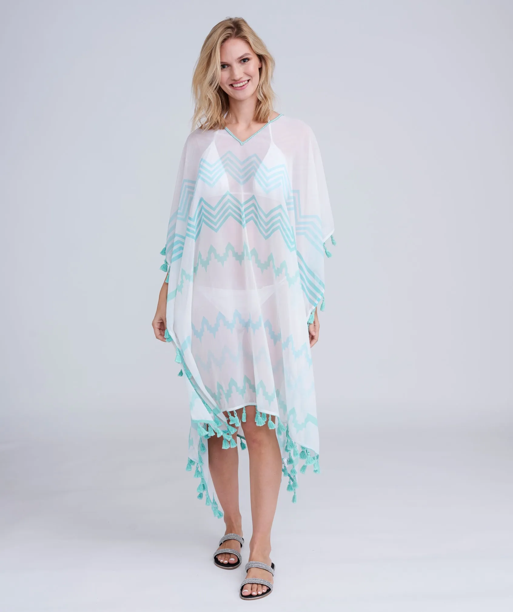 Kyana Maxi Coverup - Turquoise