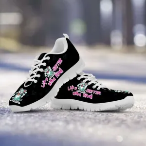 Life Is Better With a Pitbull Running Shoes - Black