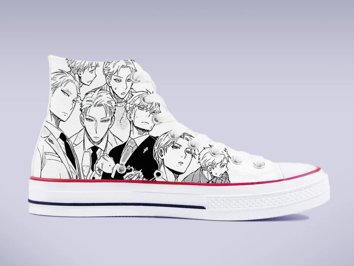 Loid Forger High Top Canvas Sneakers - Spy X Family