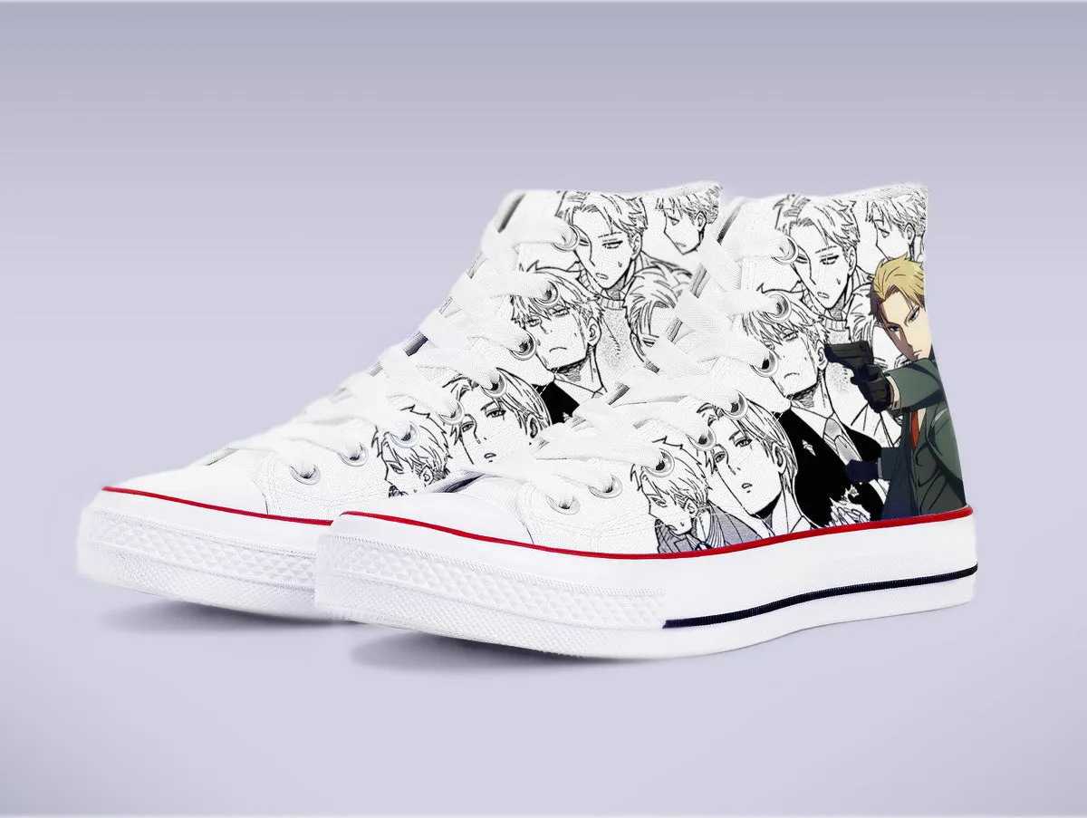 Loid Forger High Top Canvas Sneakers - Spy X Family