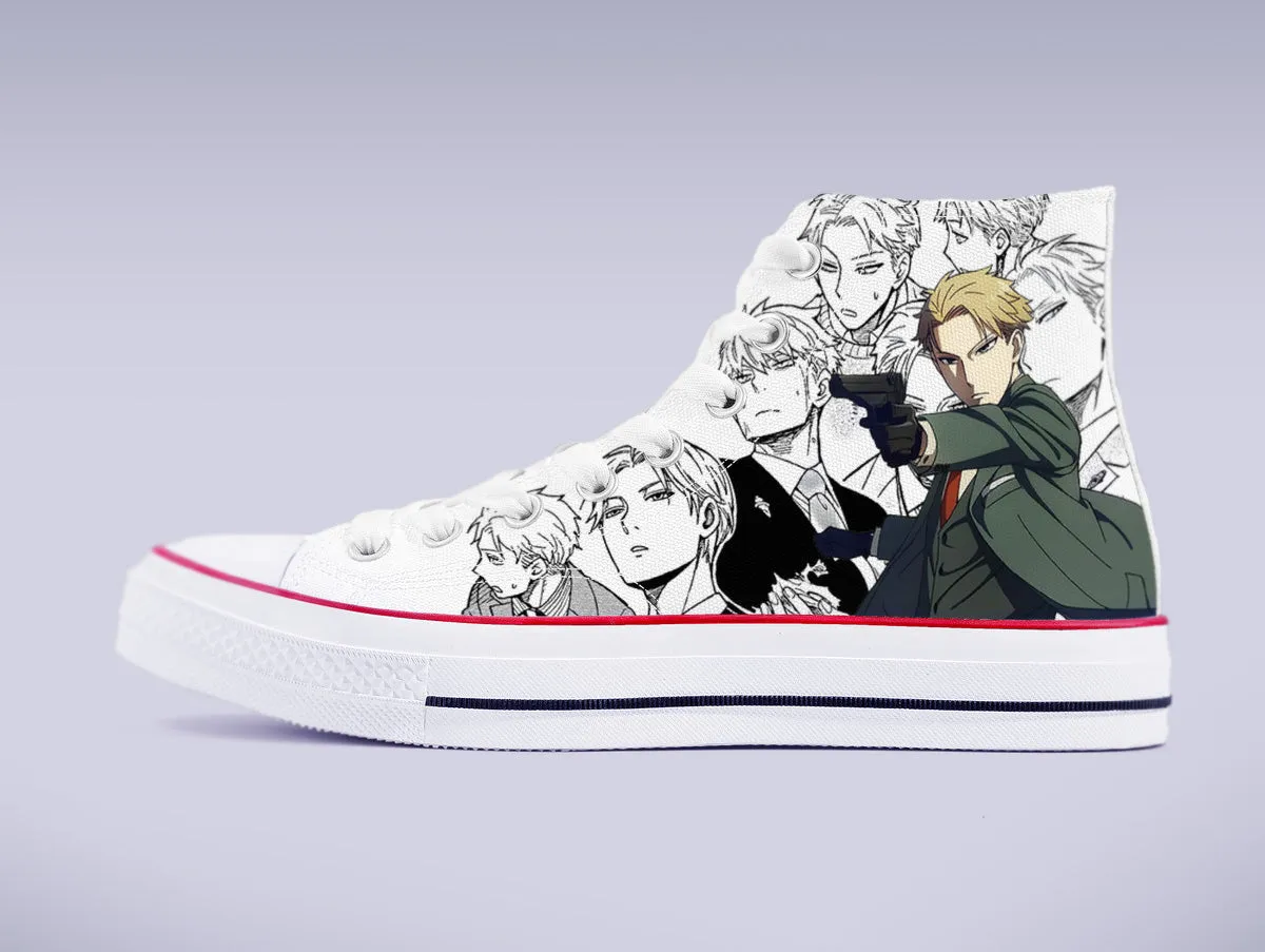 Loid Forger High Top Canvas Sneakers - Spy X Family