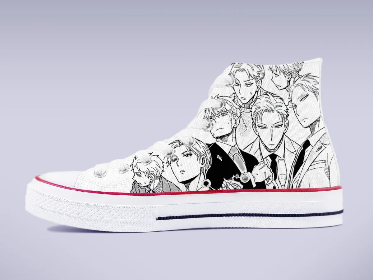 Loid Forger High Top Canvas Sneakers - Spy X Family