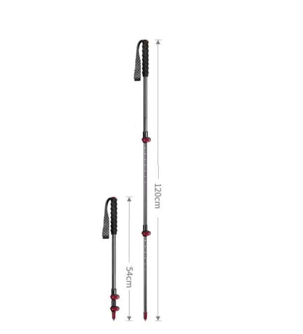 LUYILA Trekking Poles, Lightweight Telescopic Portable Carbon Fiber Hiking Stick