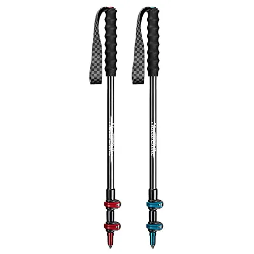 LUYILA Trekking Poles, Lightweight Telescopic Portable Carbon Fiber Hiking Stick