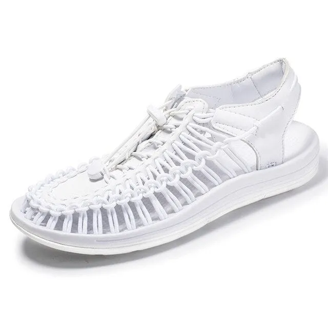 Men's summer fashion sandals hand woven design