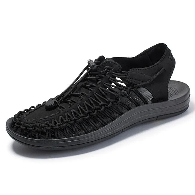 Men's summer fashion sandals hand woven design