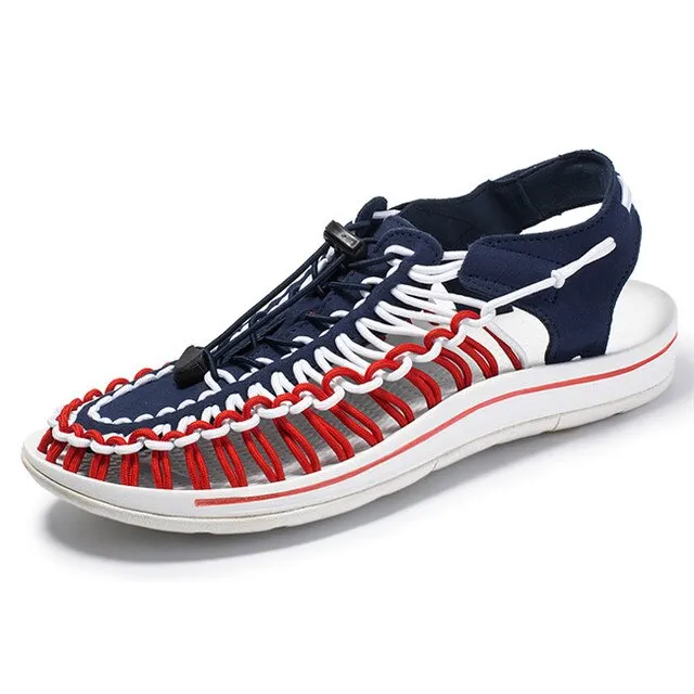 Men's summer fashion sandals hand woven design
