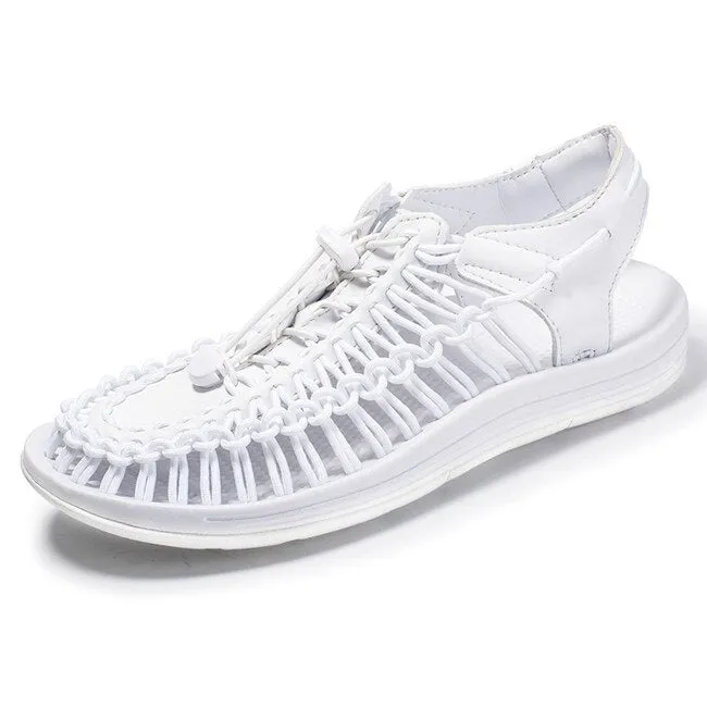 Men's summer fashion sandals hand woven design