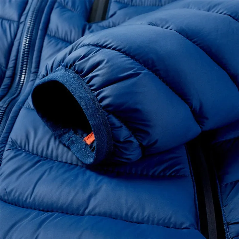 Men's Waterproof Slim Fit Thick Hooded Jacket