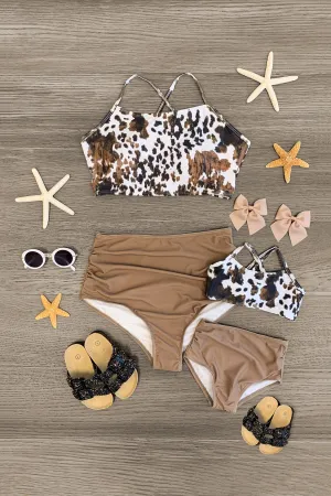 Mom & Me - Brown Cow Bikini