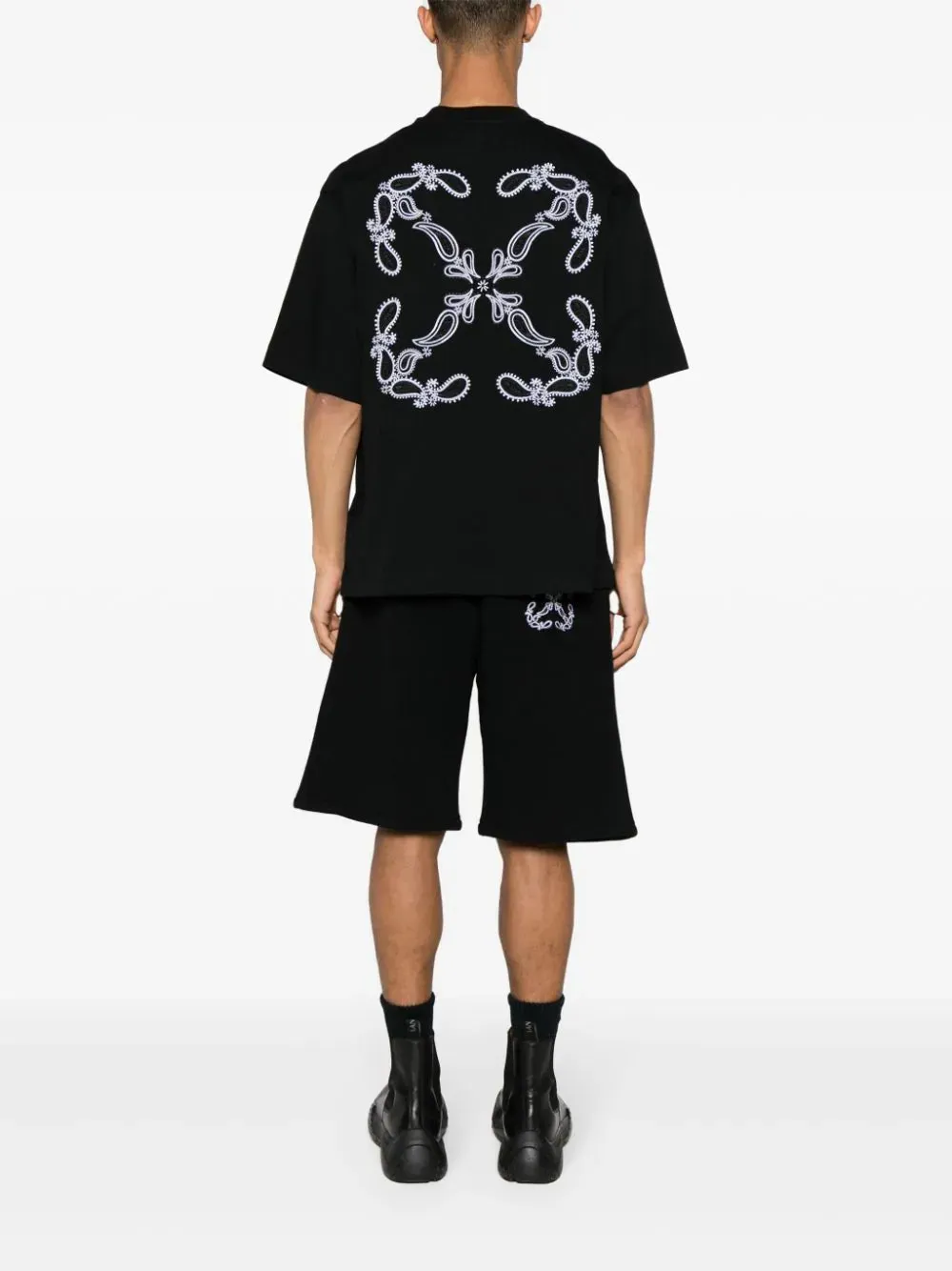 OFF-WHITE - Bandana Arrow Skate T-Shirt Black