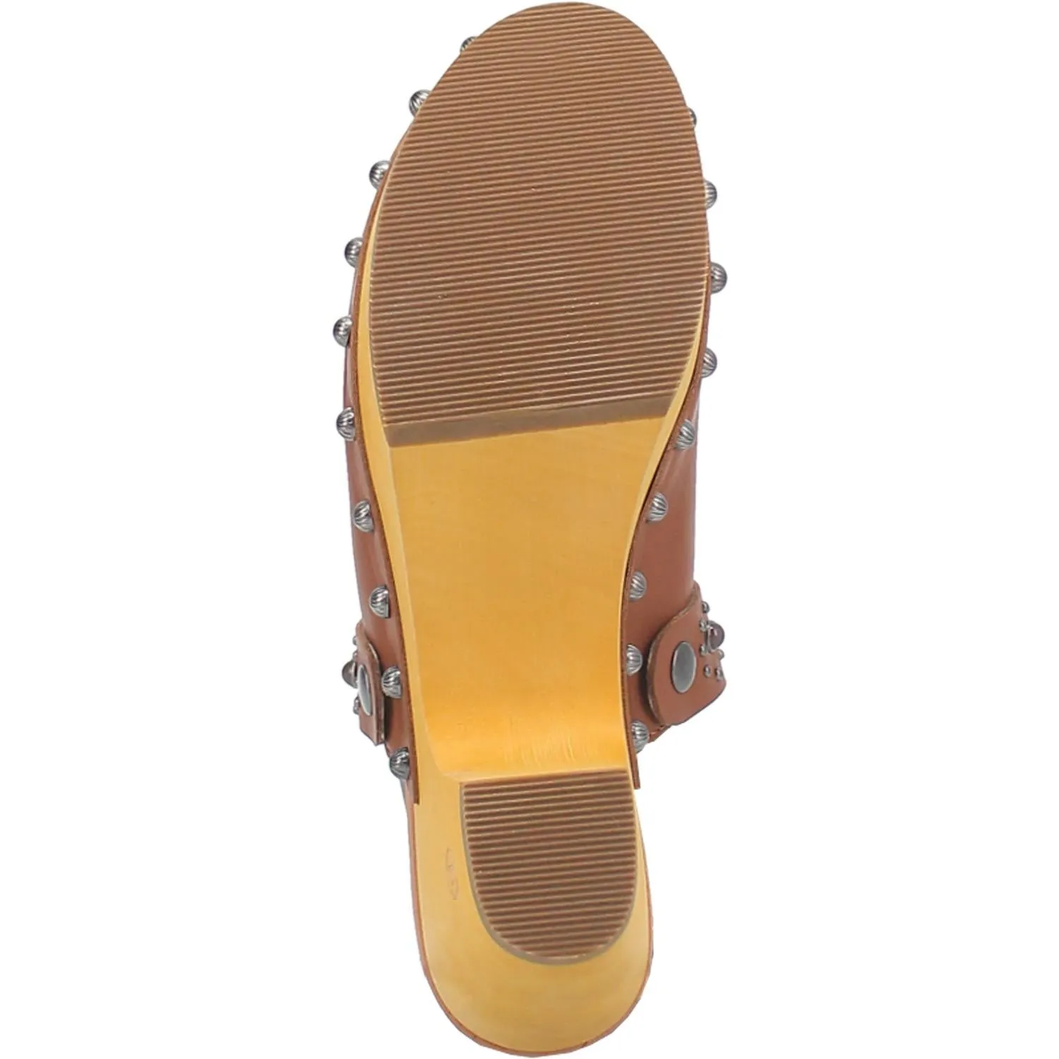 Online Exclusive | Dingo | Deadwood Leather Clog Heels in Tan **PREORDER