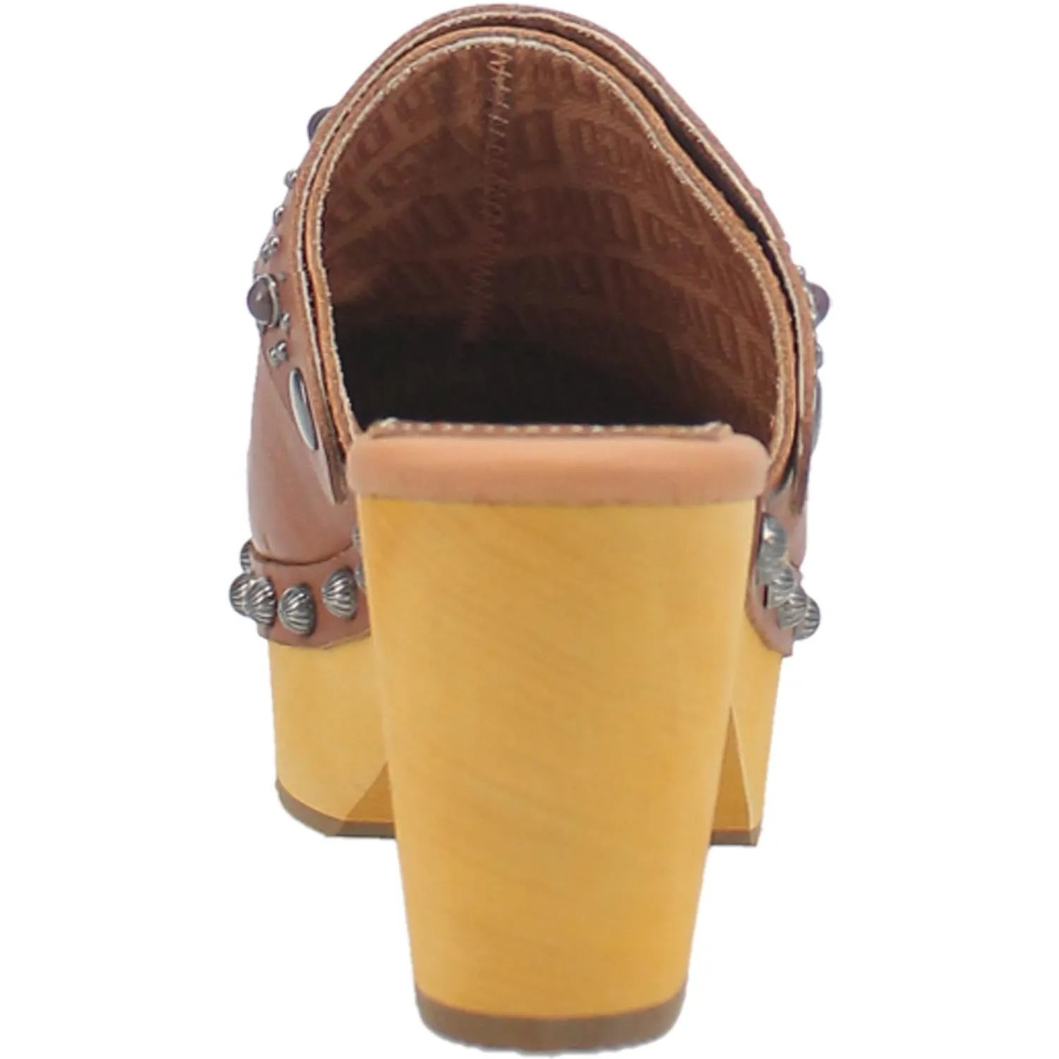 Online Exclusive | Dingo | Deadwood Leather Clog Heels in Tan **PREORDER