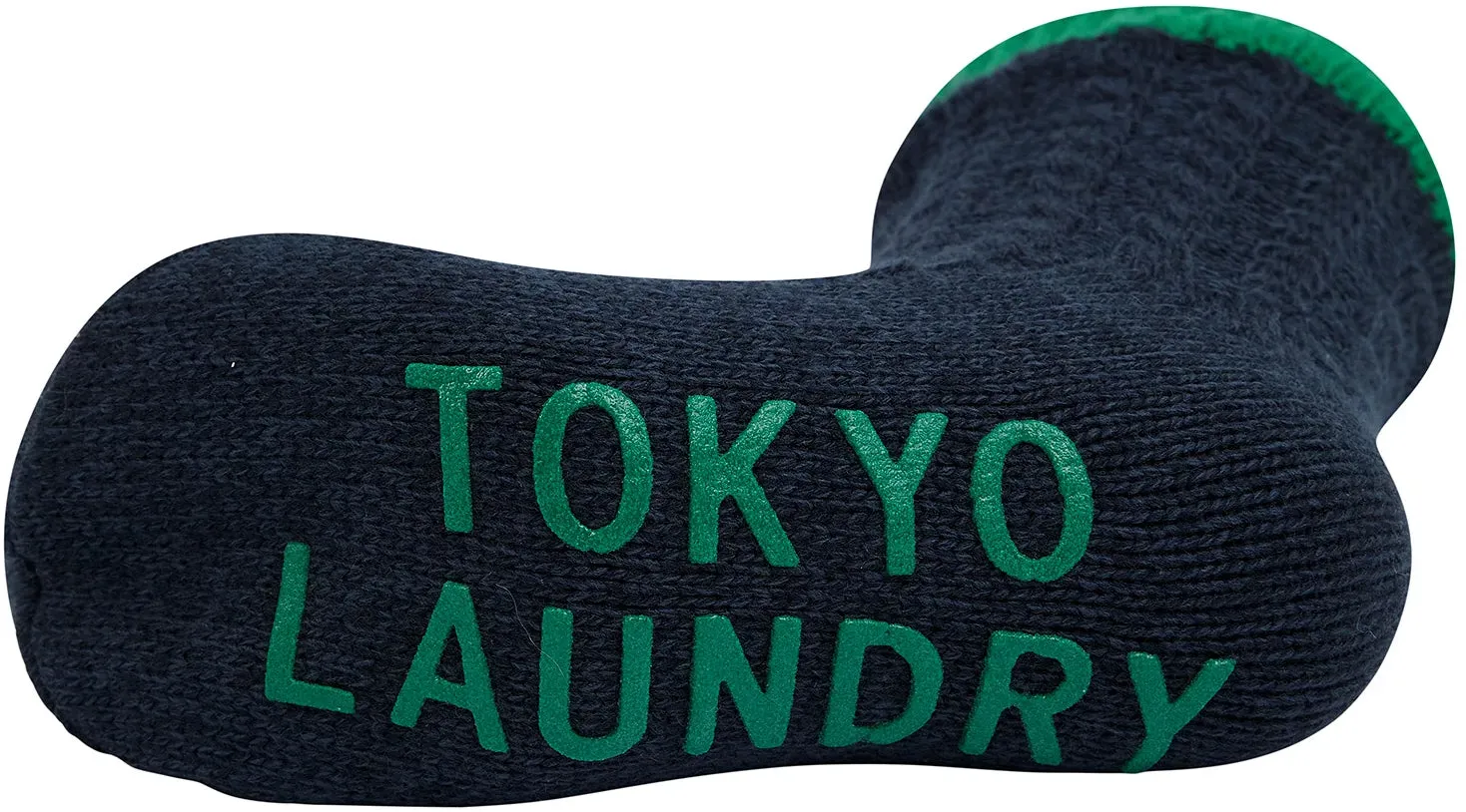 Tokyo Laundry Scoresby Borg Lined Slipper Socks - Green