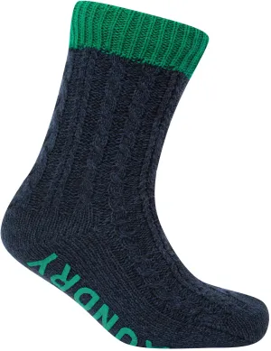 Tokyo Laundry Scoresby Borg Lined Slipper Socks - Green