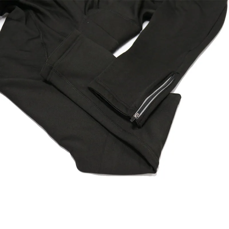 VELDA Green Fleece Retro Cycling Pants