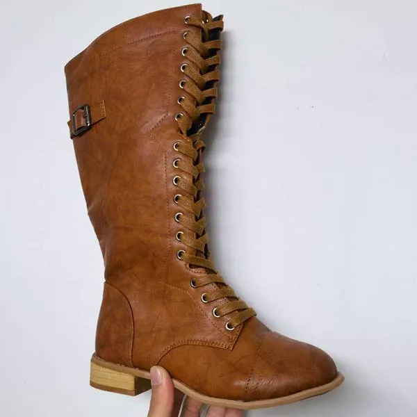 Women'S Fashion Low Heel High Cavalier Boots 46859883C