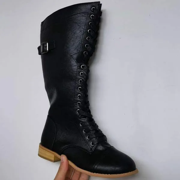 Women'S Fashion Low Heel High Cavalier Boots 46859883C