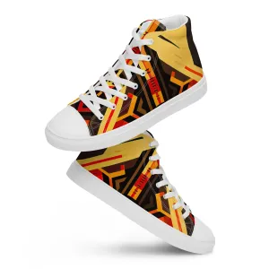 Women’s Kente High Top Canvas Shoes