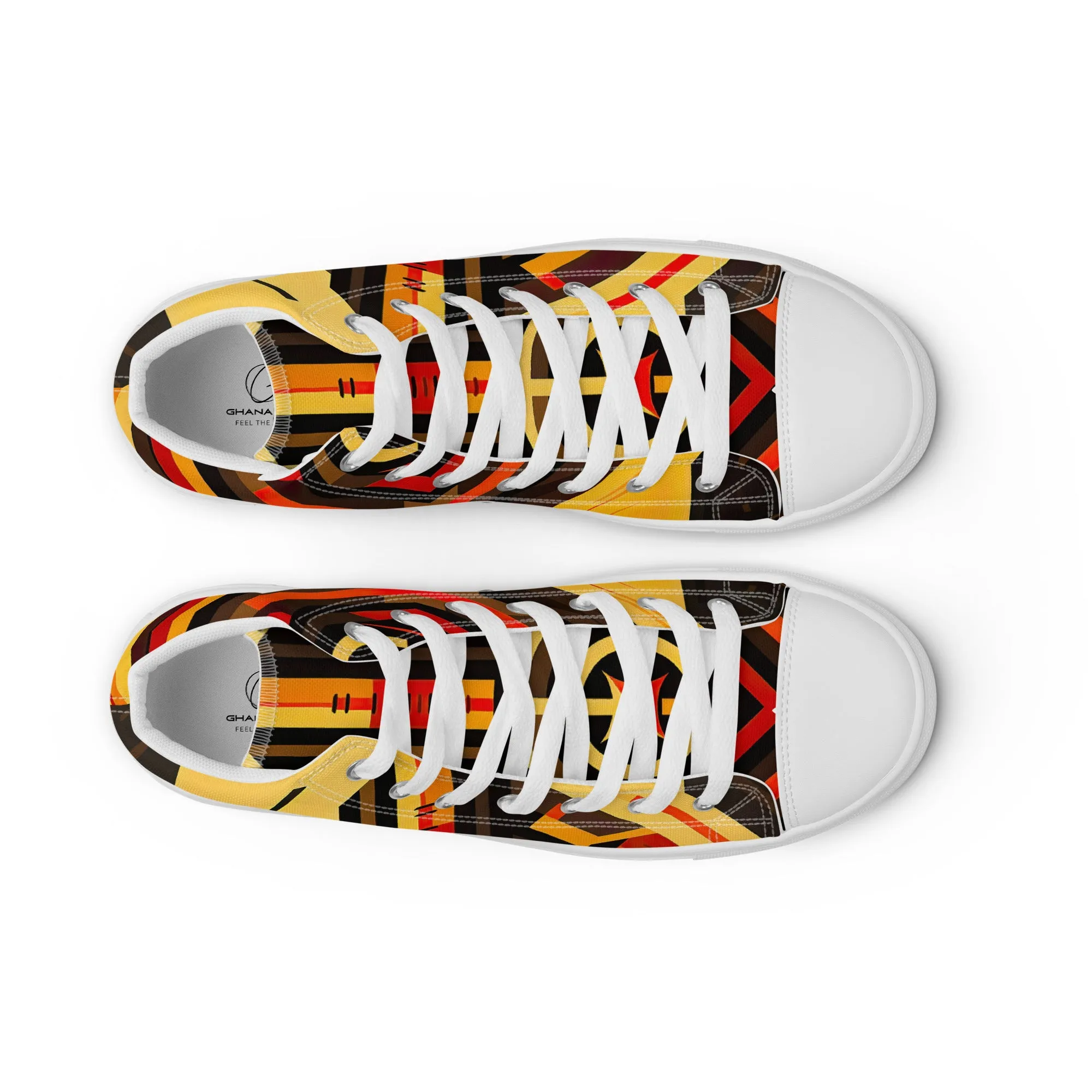 Women’s Kente High Top Canvas Shoes