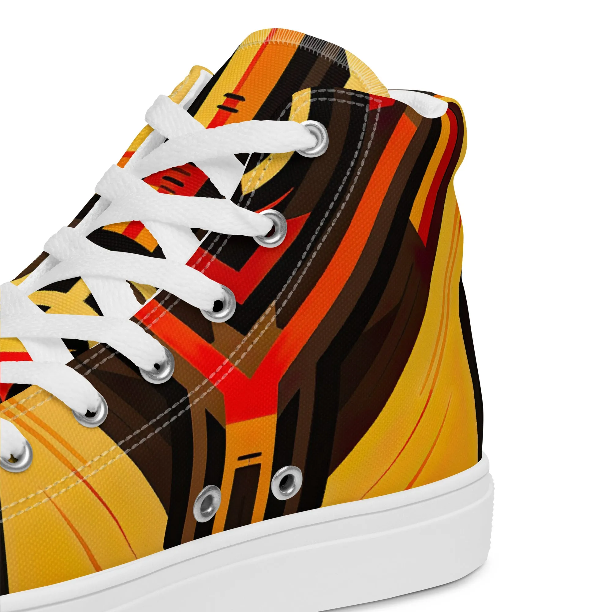 Women’s Kente High Top Canvas Shoes