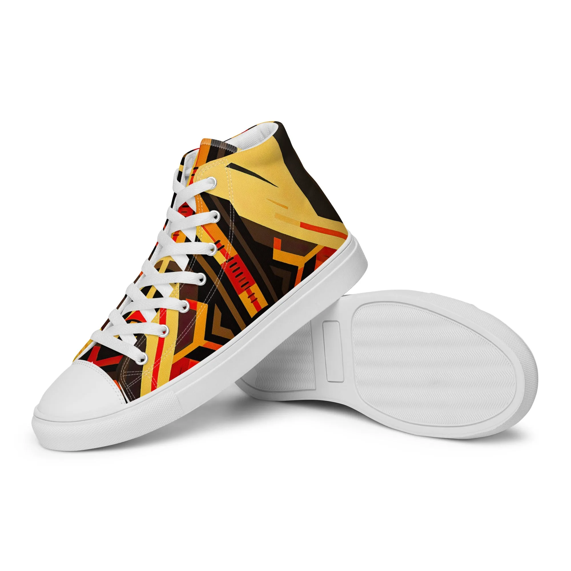 Women’s Kente High Top Canvas Shoes